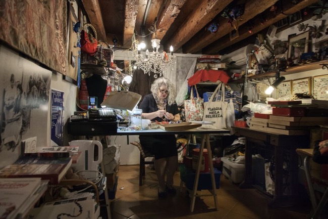 Marisa Convento the impiraressa’s jewellery shop in Calle della Mandola